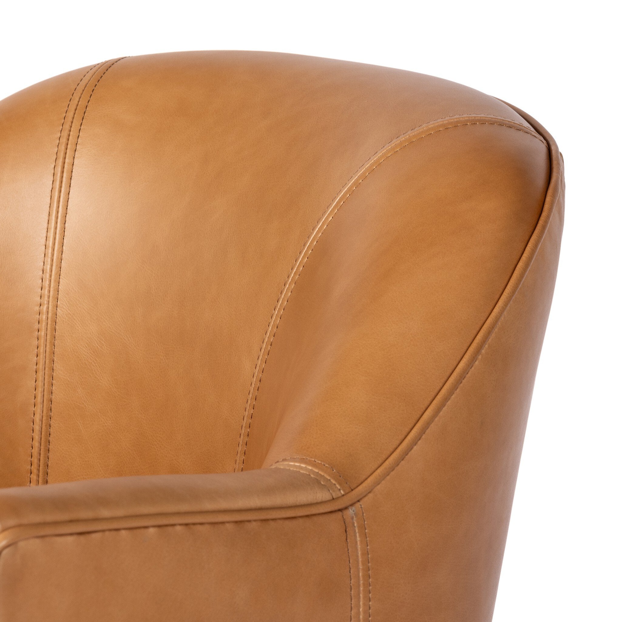 Allagash Swivel Chair - Butterscotch LEATHER