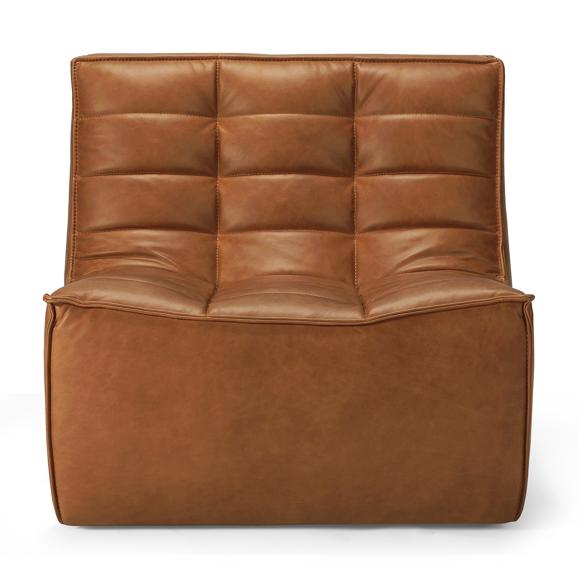 Modern Modular 1 Seater Leather Sofa
