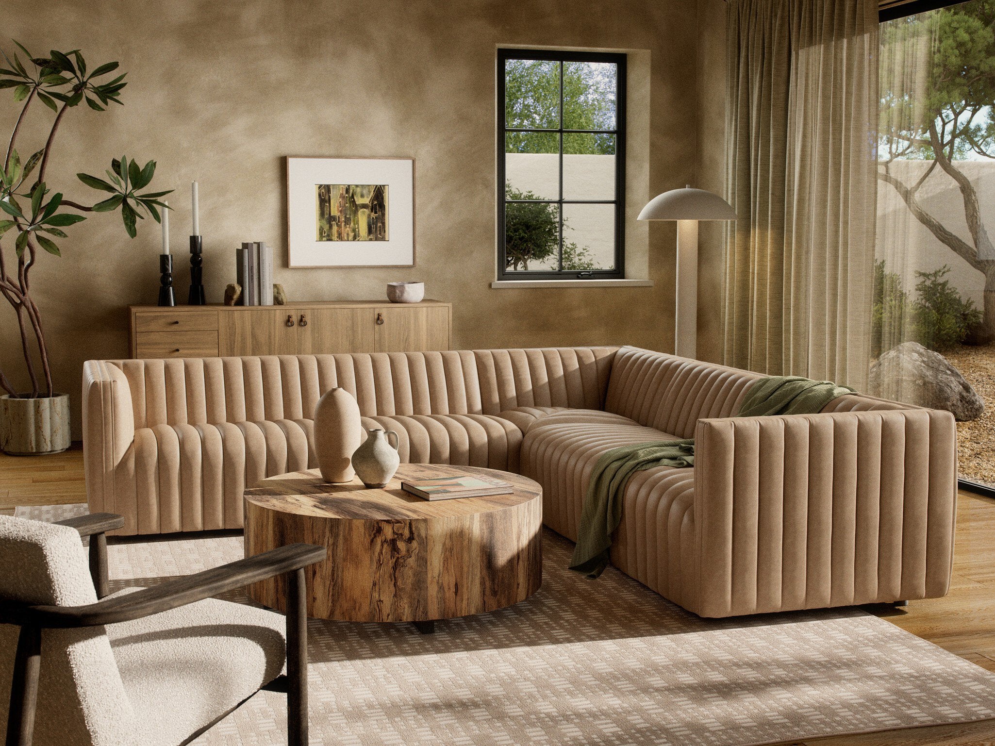 Anniina Leather Sectional