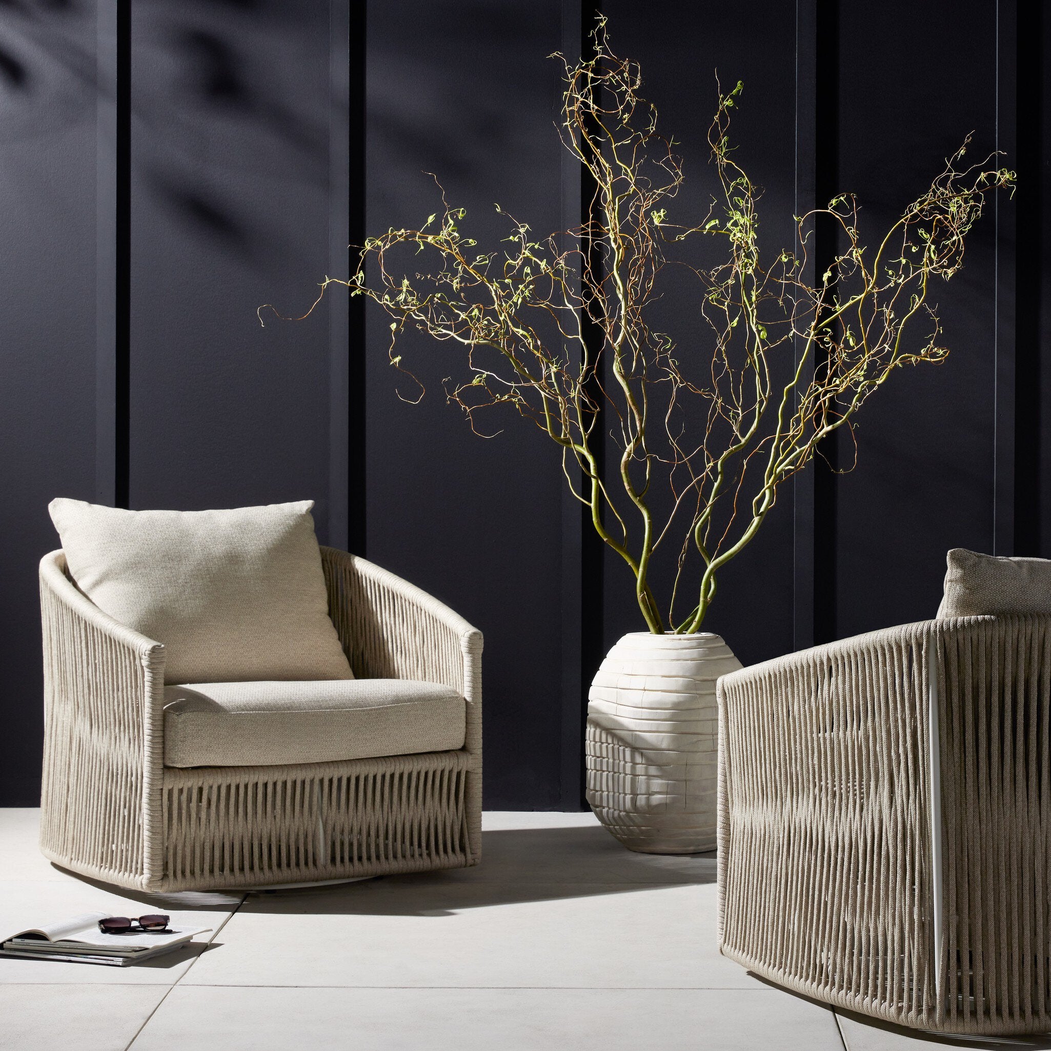 Brownfield Outdoor Swivel Chair