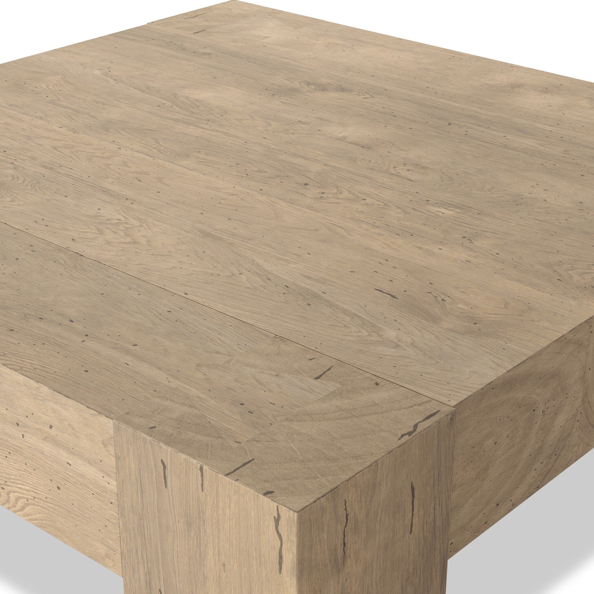 Abbot Whitewash Coffee Table - Medium