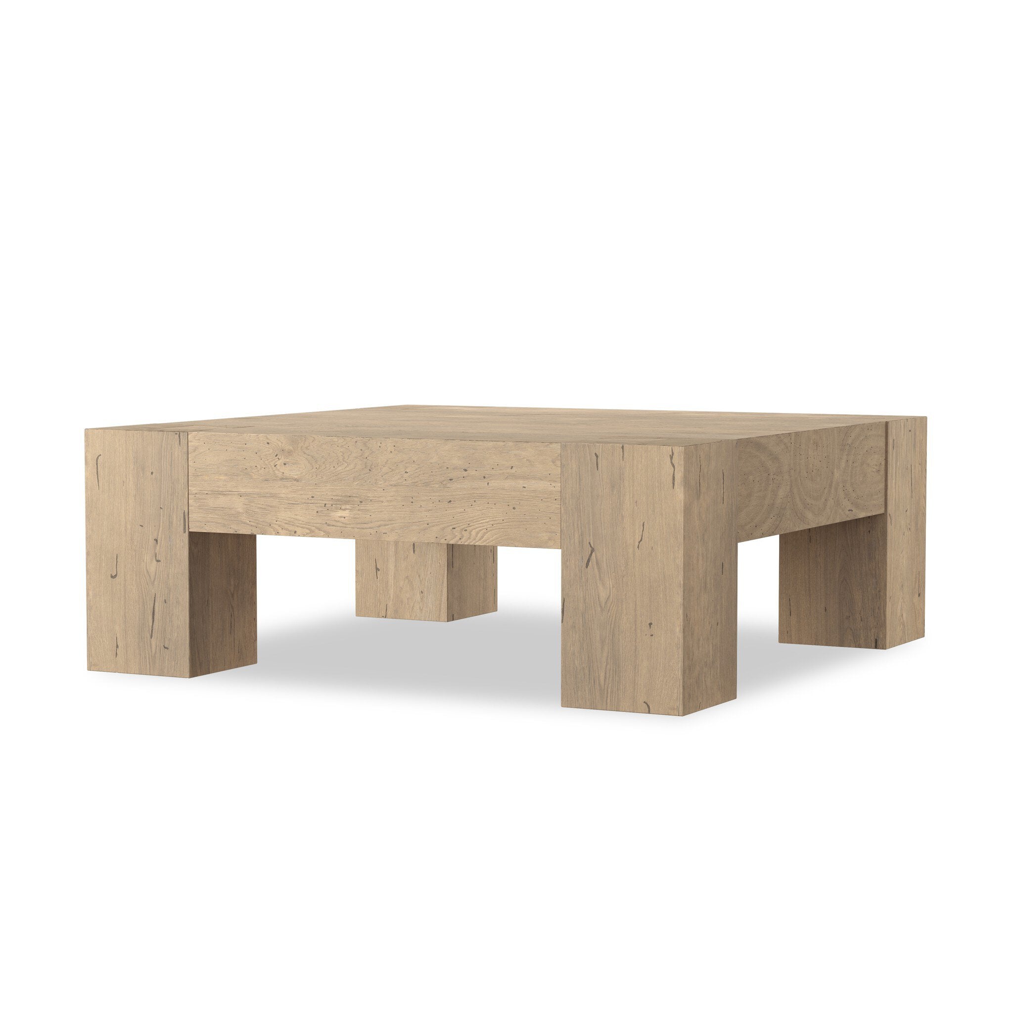 Abbot Whitewash Coffee Table - Medium