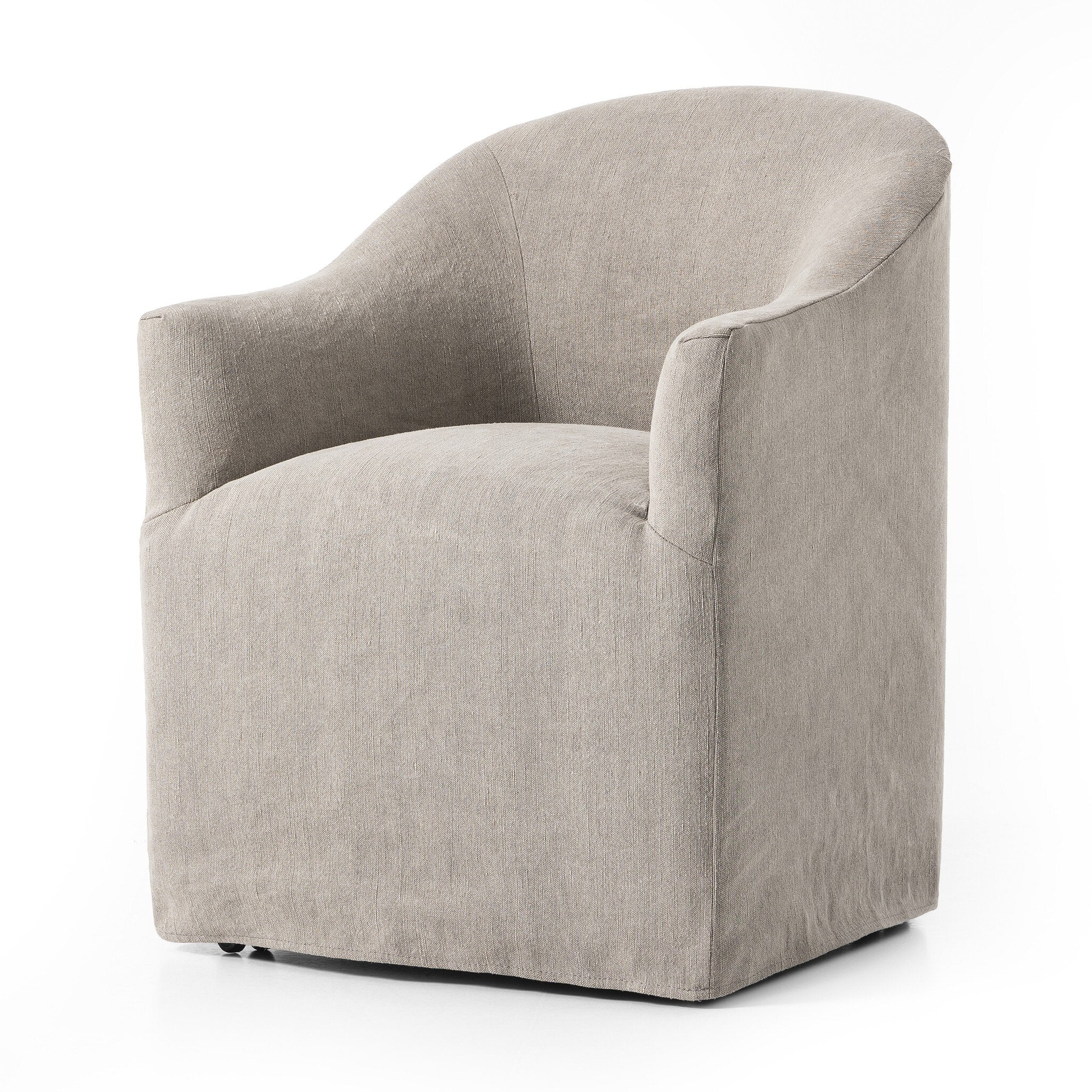 Ashland Dining Chair on Casters - Heather