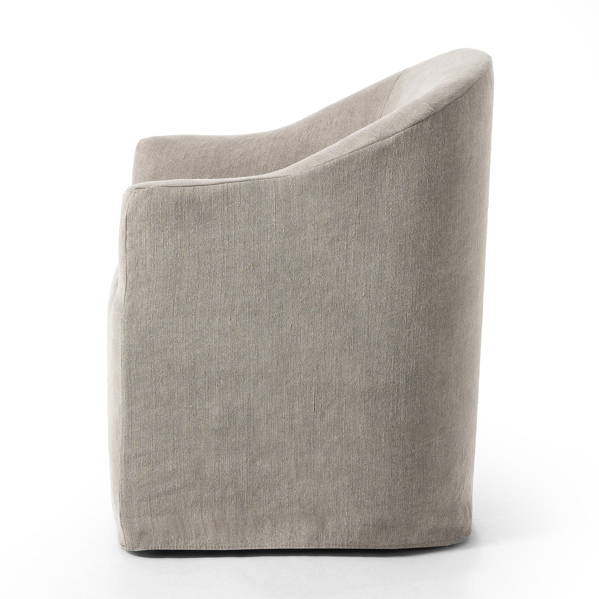 Ashland Dining Chair on Casters - Heather