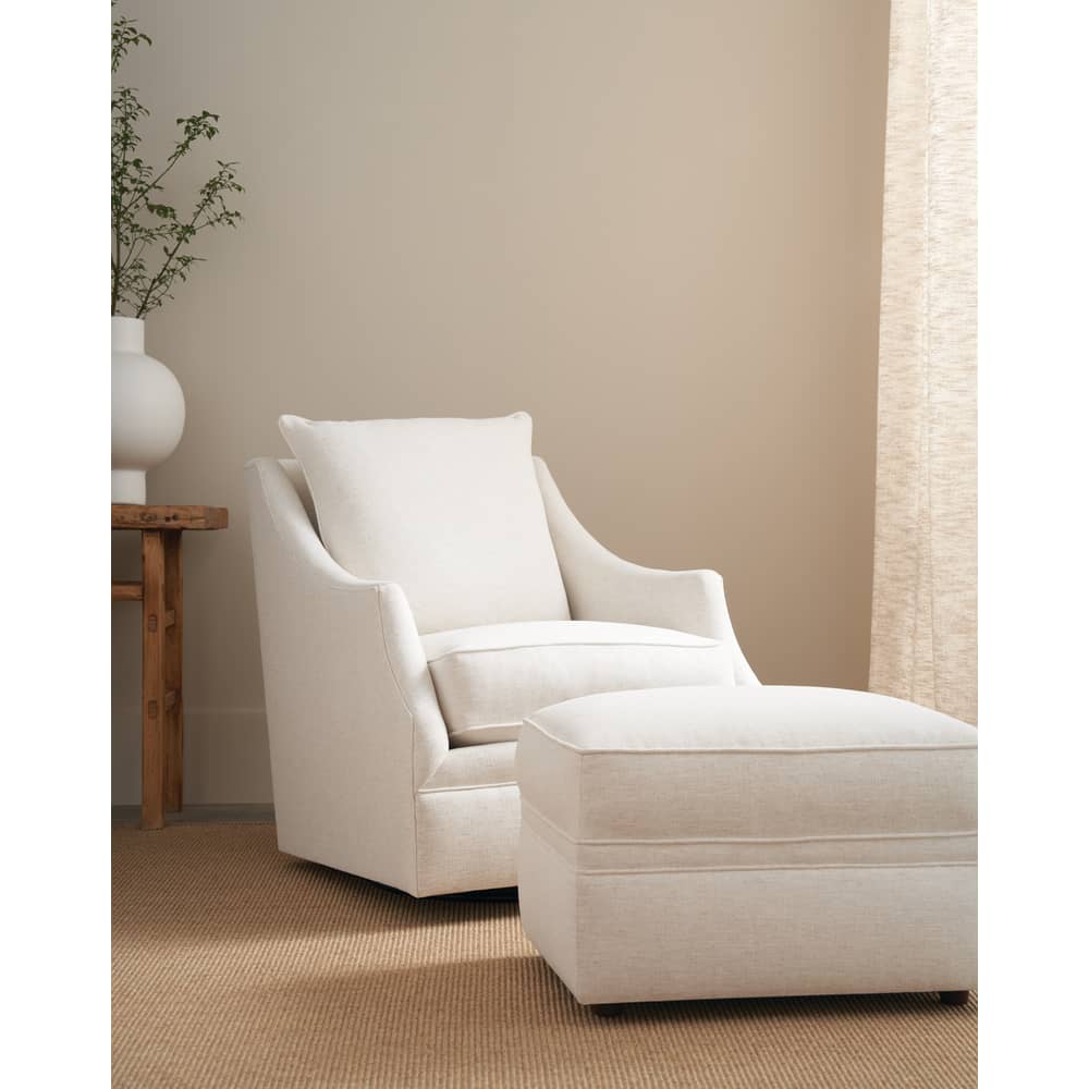 Kimball Ottoman - Nomad Snow