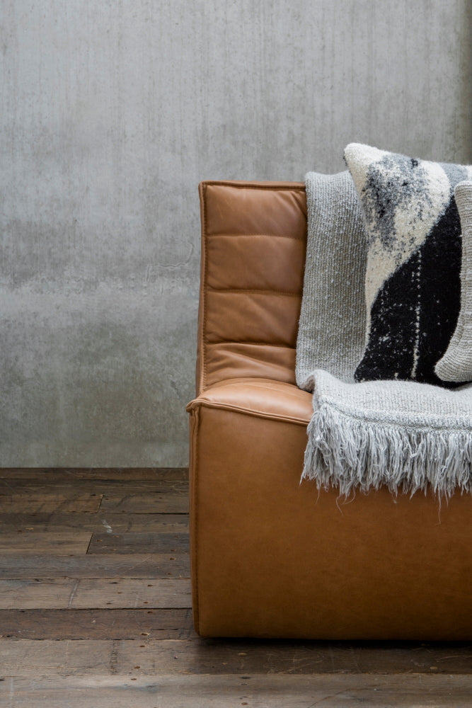 Modern Modular 1 Seater Leather Sofa