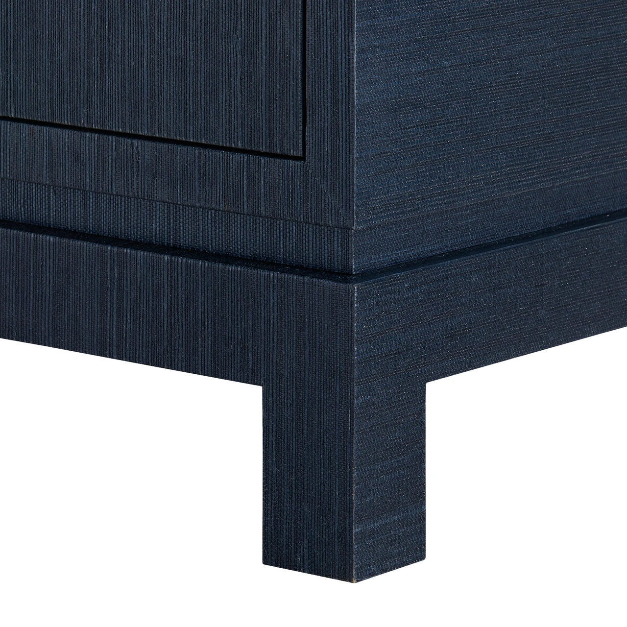 Ocean Blue Grasscloth Chest