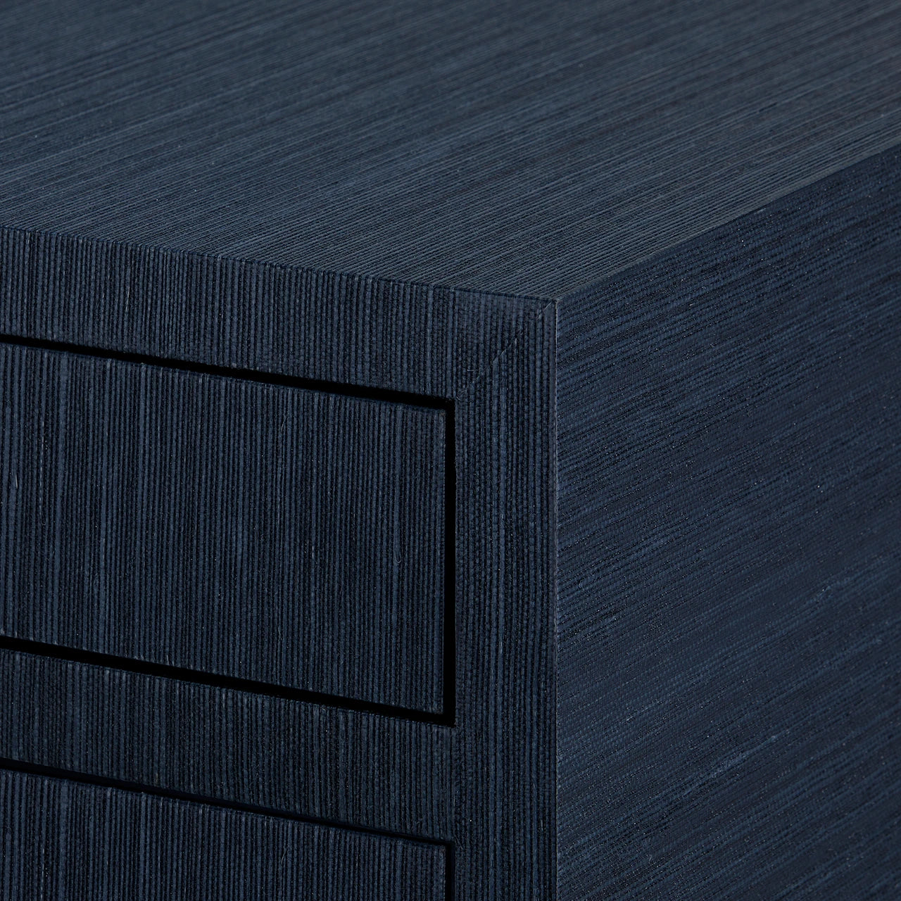 Ocean Blue Grasscloth Chest