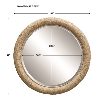 Coastline Round Mirror