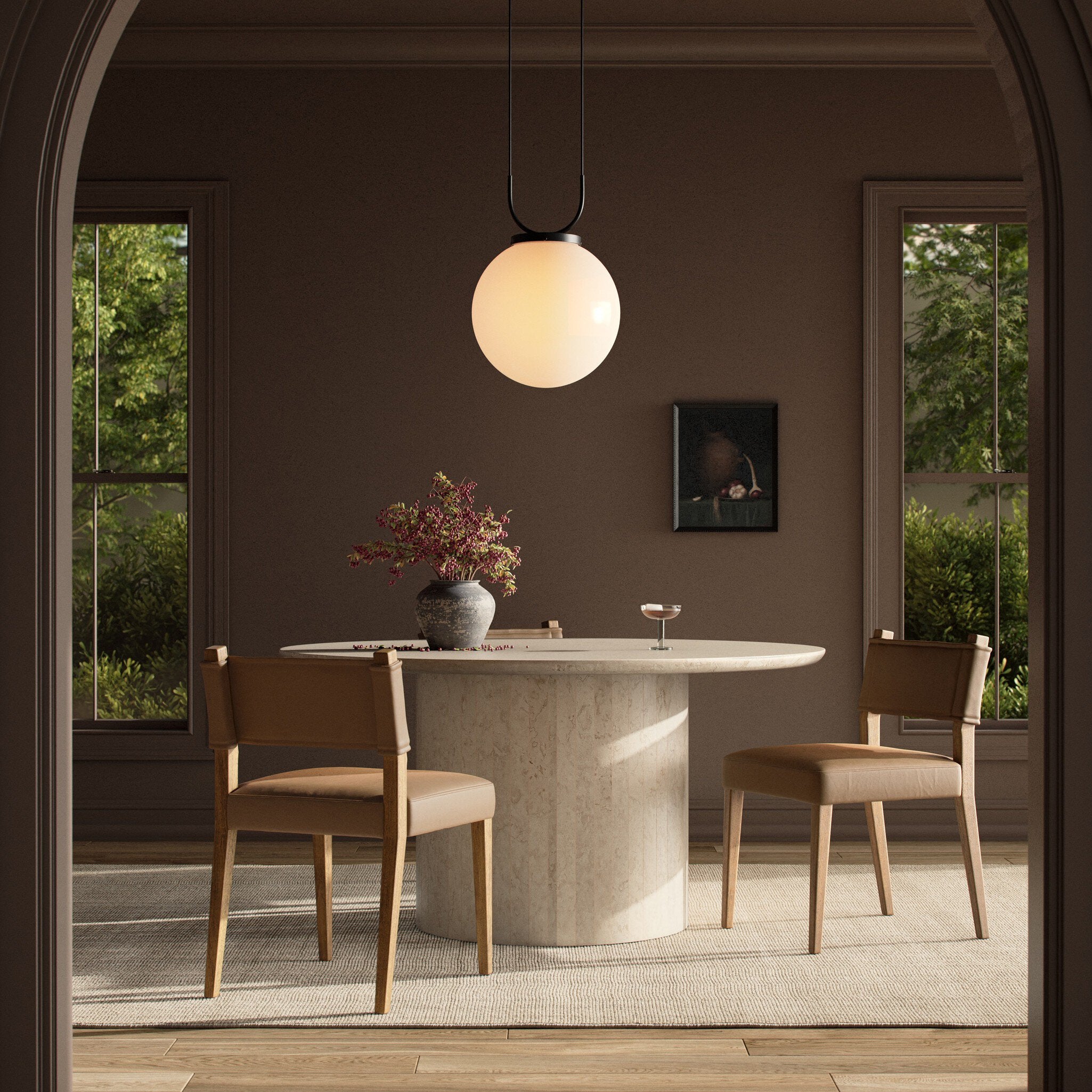 Baldwin Dining Chair - leather