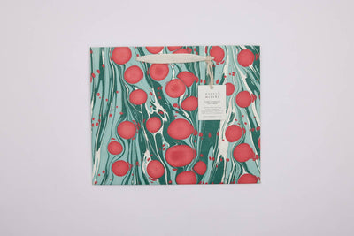 Mistletoe Hand Marbled Gift Bag