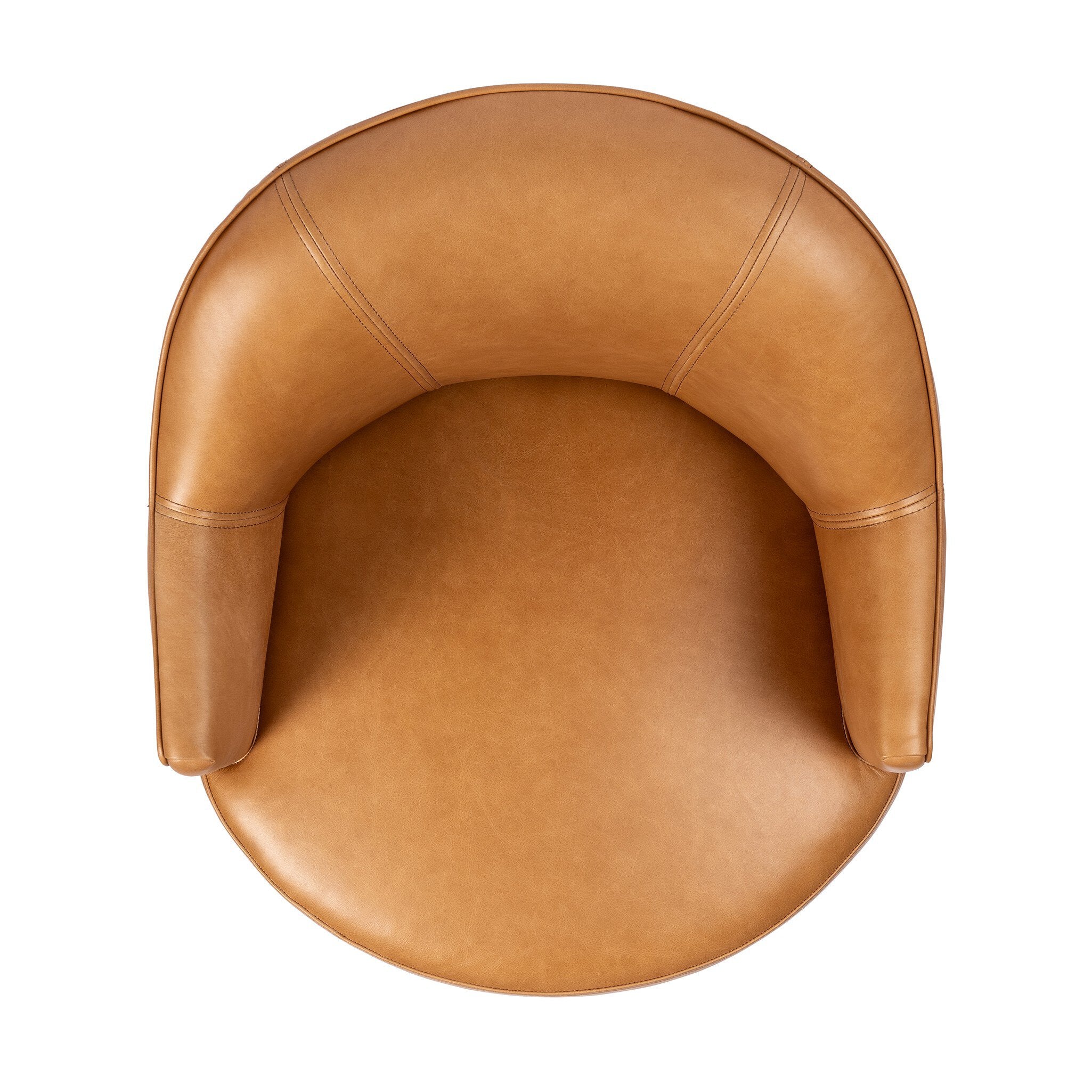 Allagash Swivel Chair - Butterscotch LEATHER