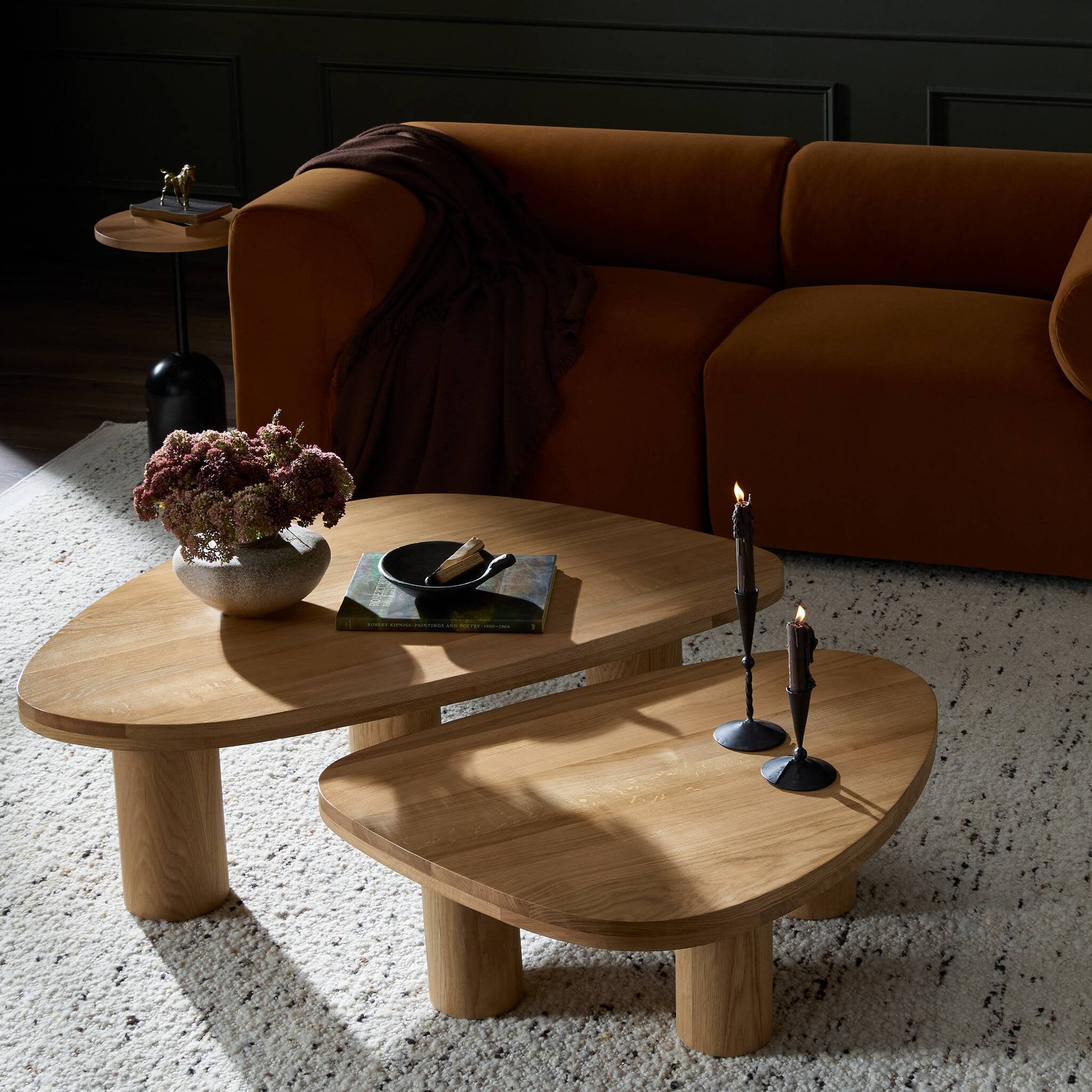 Lloyd Oak Nesting Coffee Tables