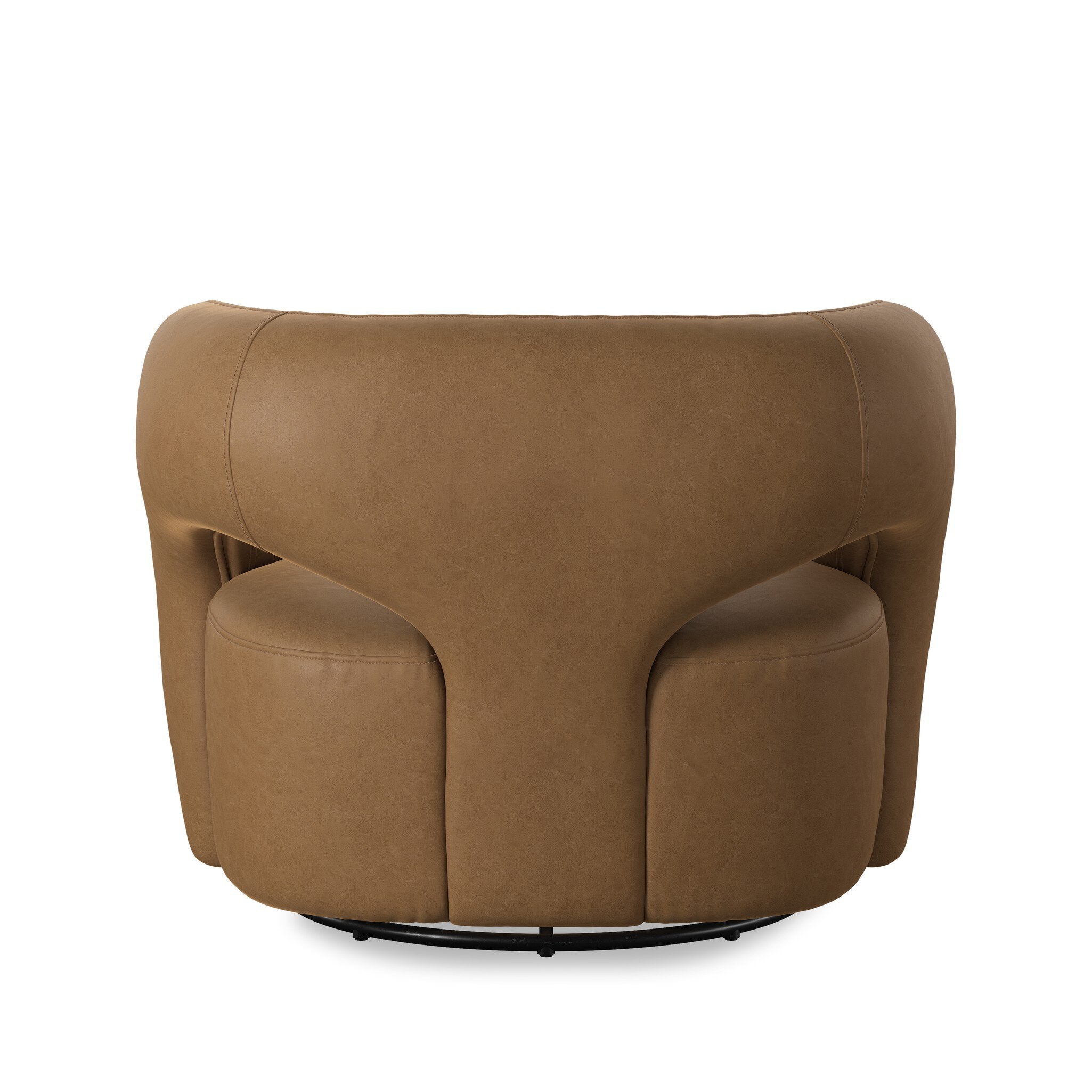 Bowdoinham Leather Swivel Chair