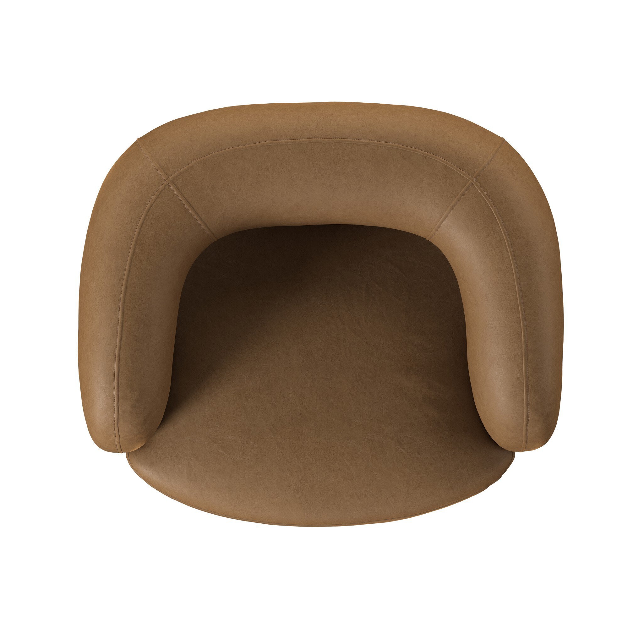 Bowdoinham Leather Swivel Chair