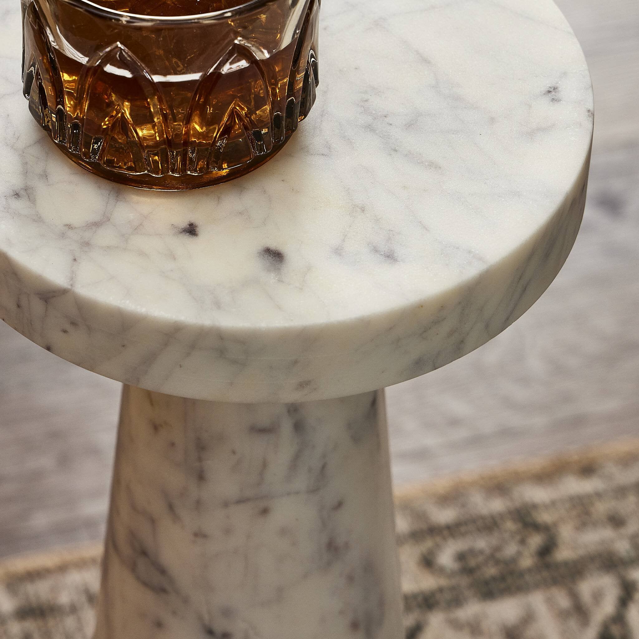 Blanchard Marble Nesting End Table - tall