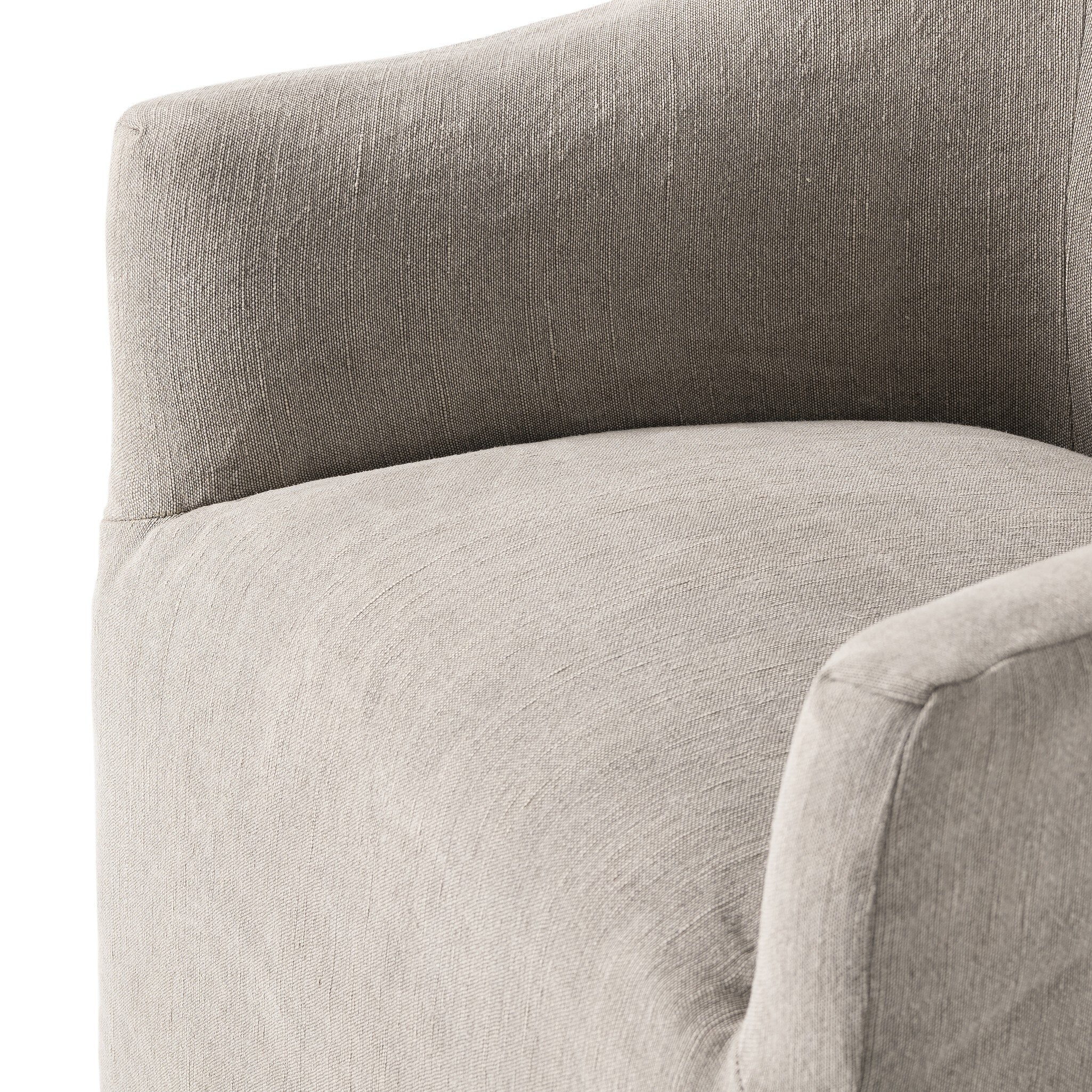 Ashland Dining Chair on Casters - Heather