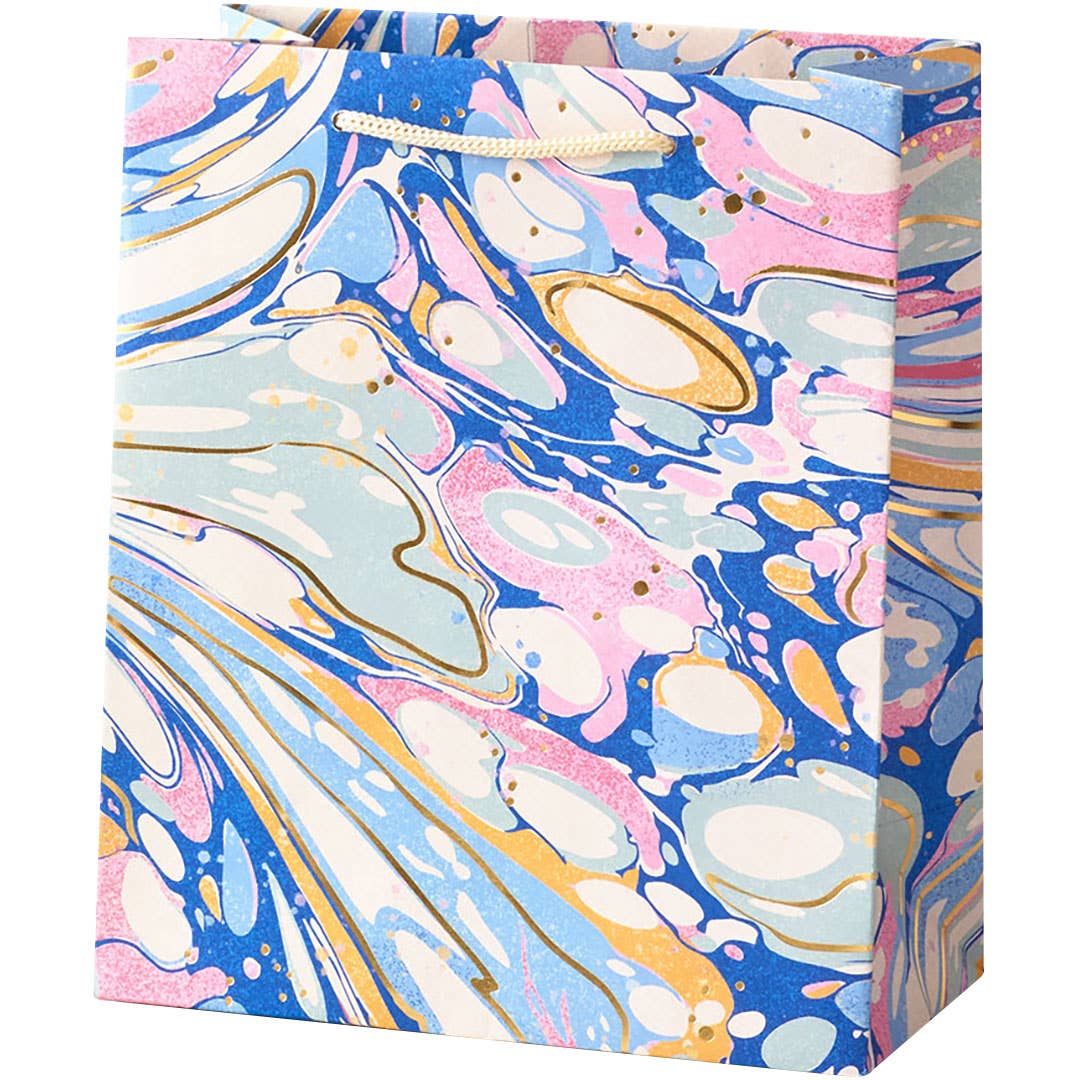 Pink & Blue Marble Gift Bag Small