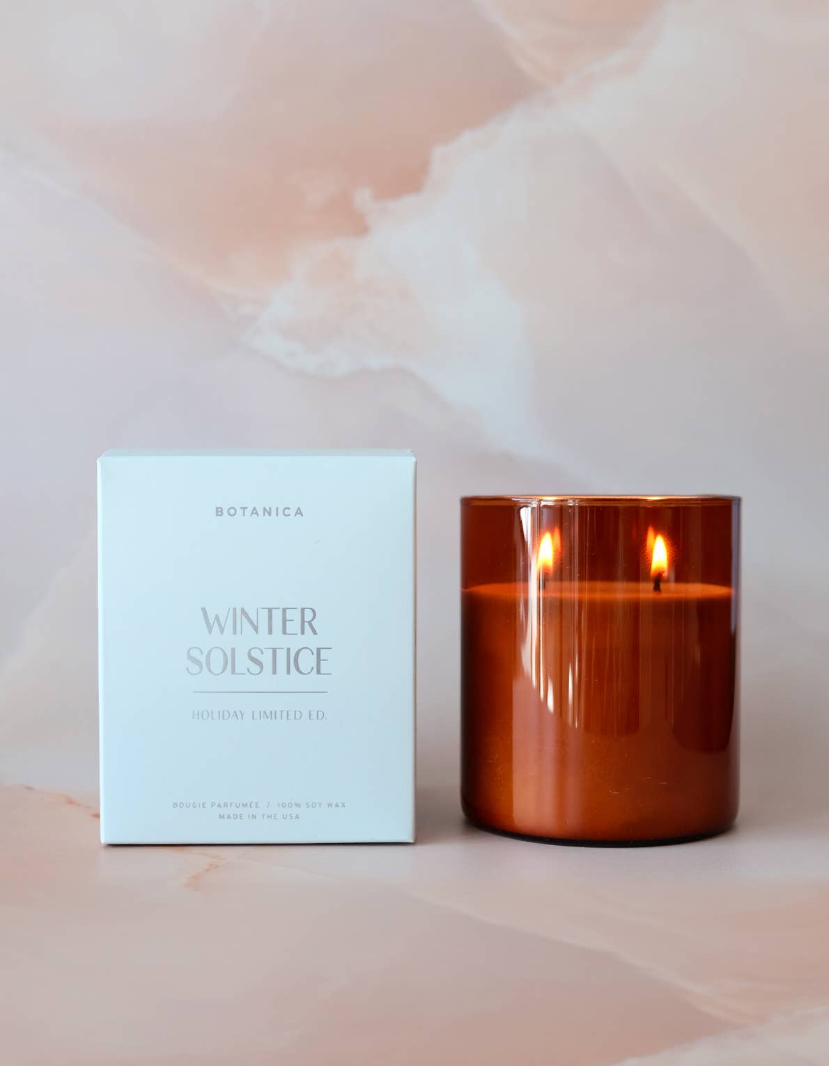 Winter Solstice Holiday Candle