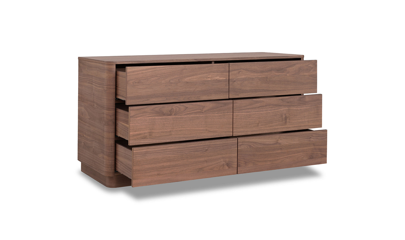 Curve Walnut Dresser