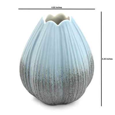 Petite Blue Barnacle Bud Vase
