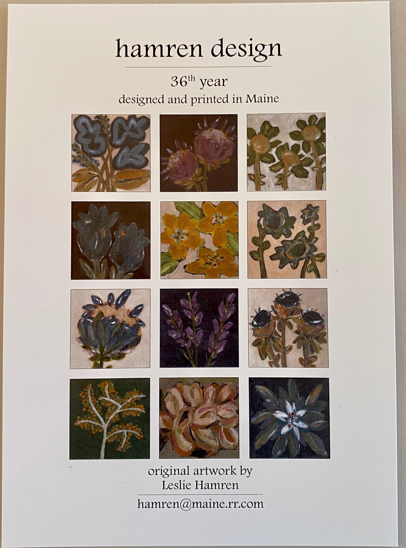 2024 Maine Botanical Desk Calendar
