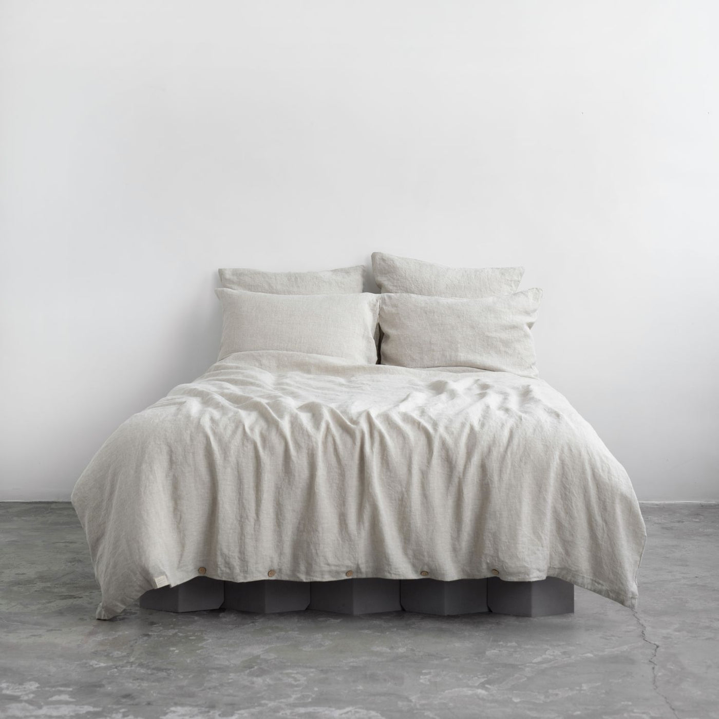 Linen Duvet Set: Melange