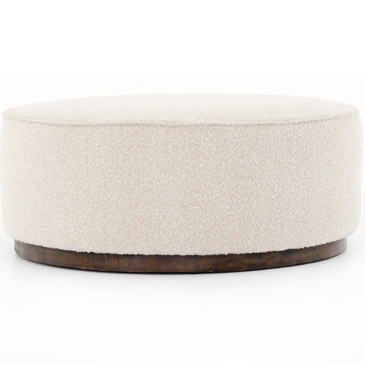 Scarborough Large Ottoman | Cream Boucle