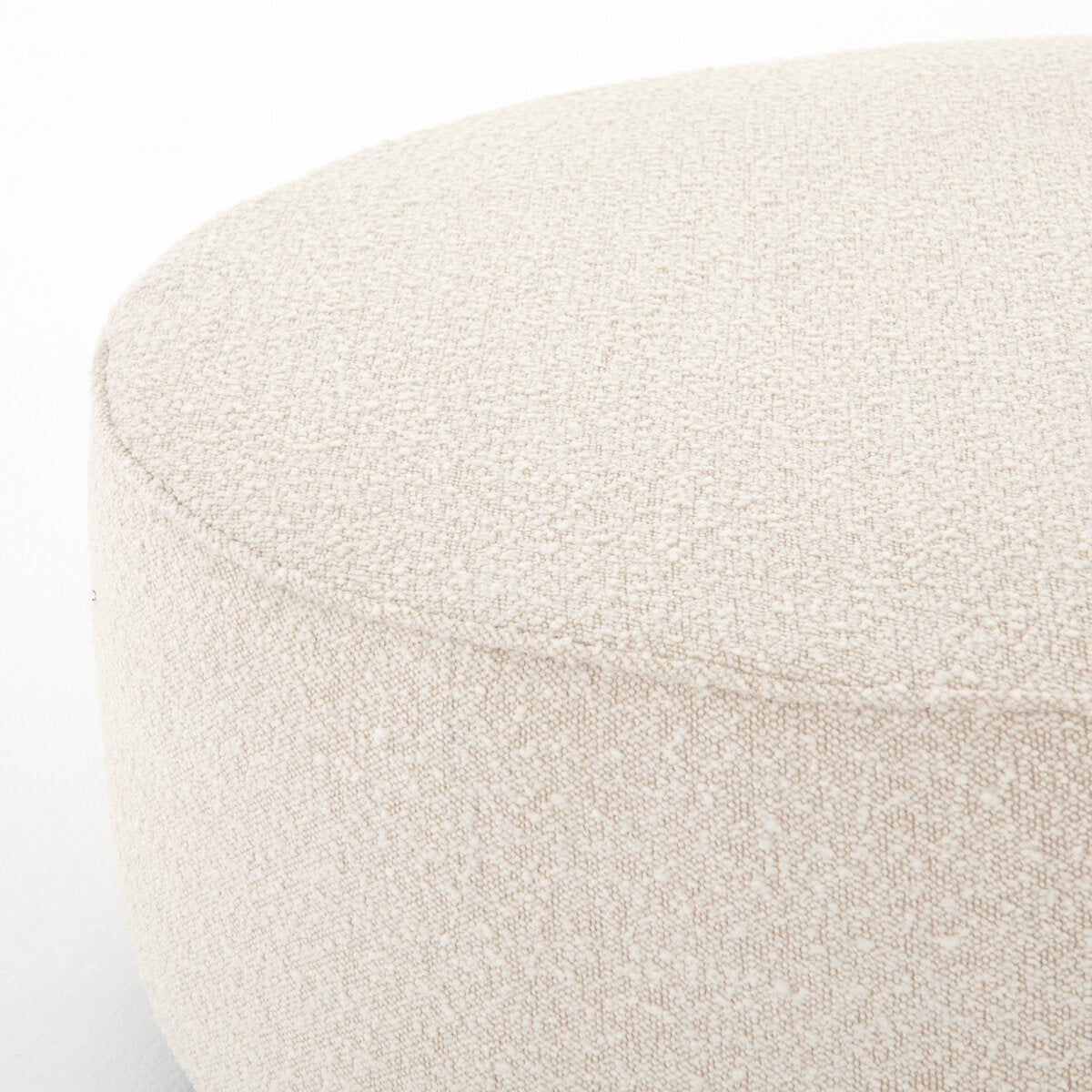 Scarborough Large Ottoman | Cream Boucle