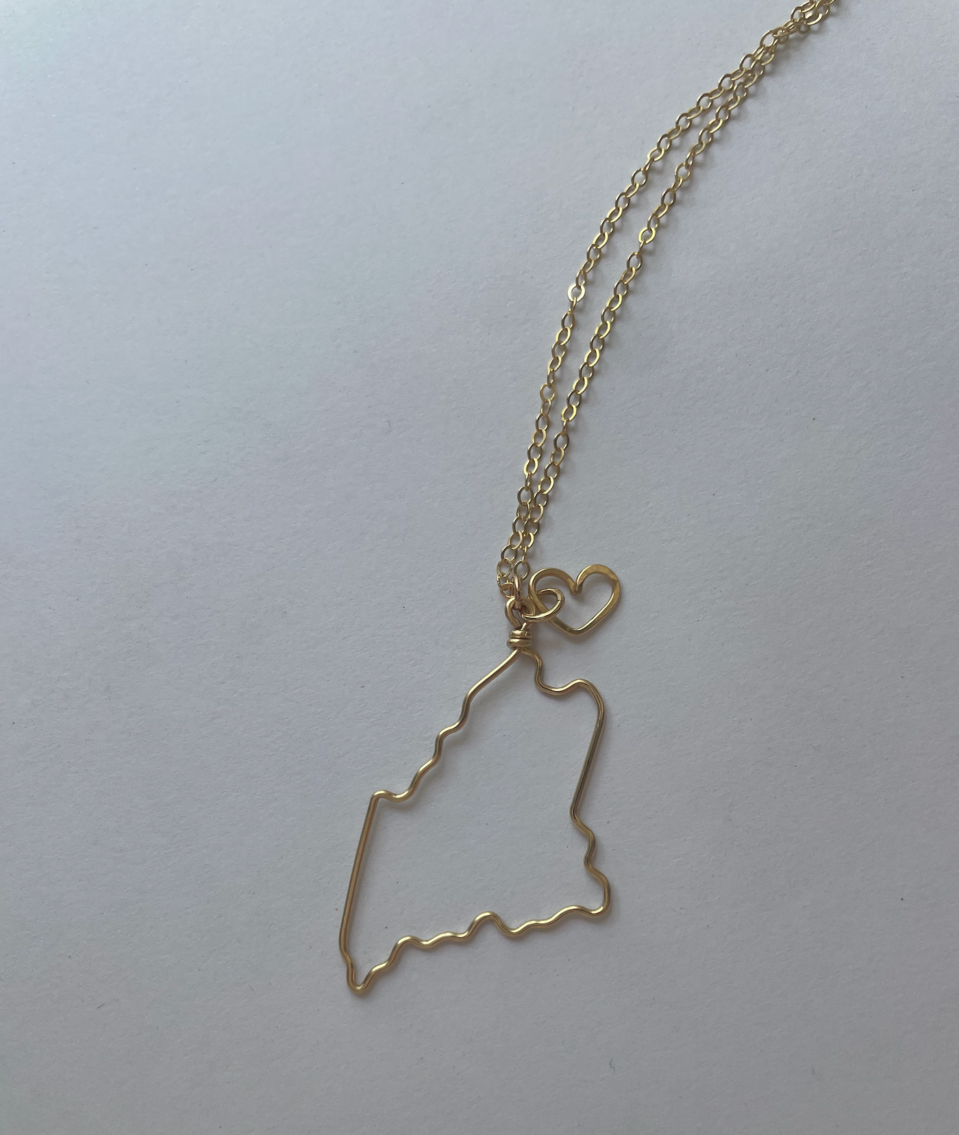 Maine State Wire Necklace