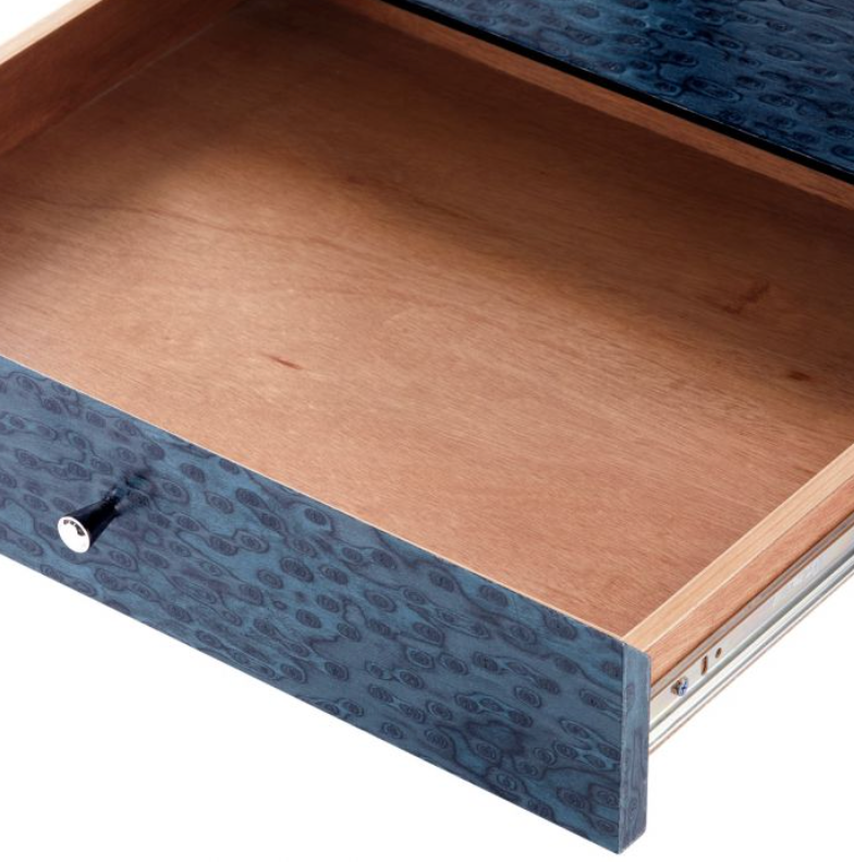 MAEVES 1-DRAWER SIDE TABLE- DEEP NAVY