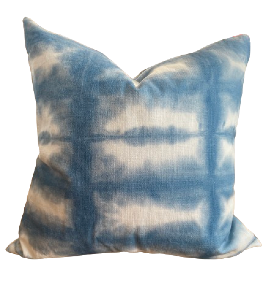 Twilight Shibori Linen Blend Pillow