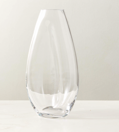 Fron Clear Glass Vase