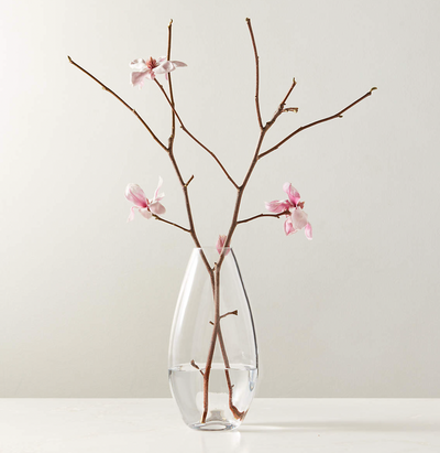 Fron Clear Glass Vase