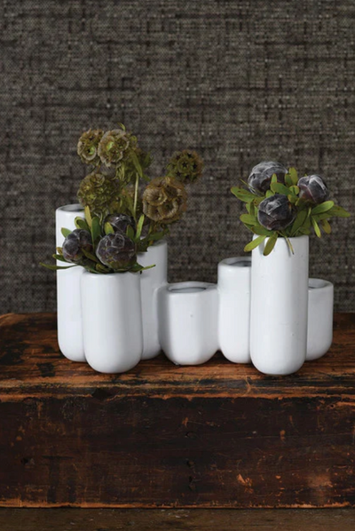 Luna Ceramic Bud Vase Cluster