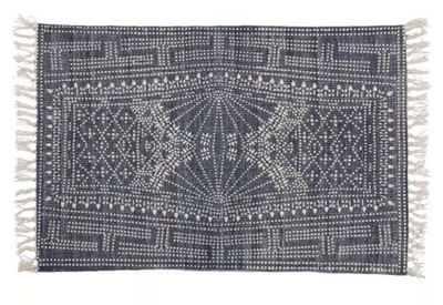 Indigo Batik Cotton Rug 2'x3'