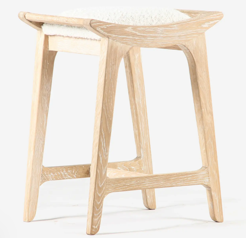 Cerused Oak Counter Stool - 24"