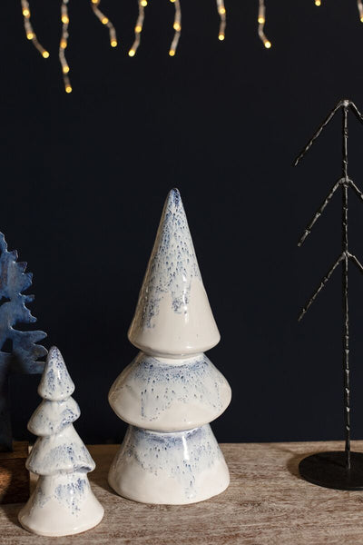 Snowy Ceramic Decorative Tree