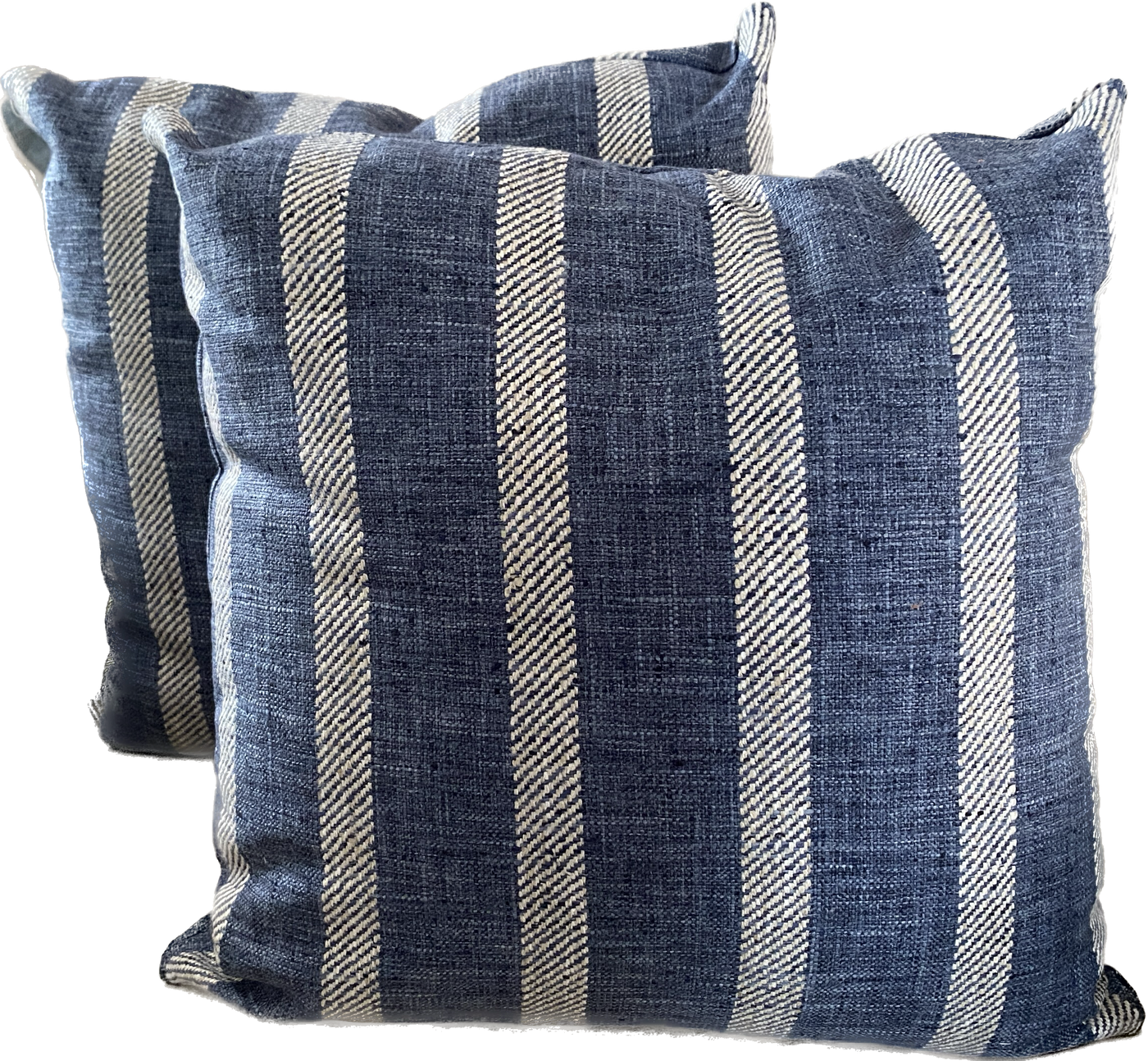 Fiore Denim Striped Pillow