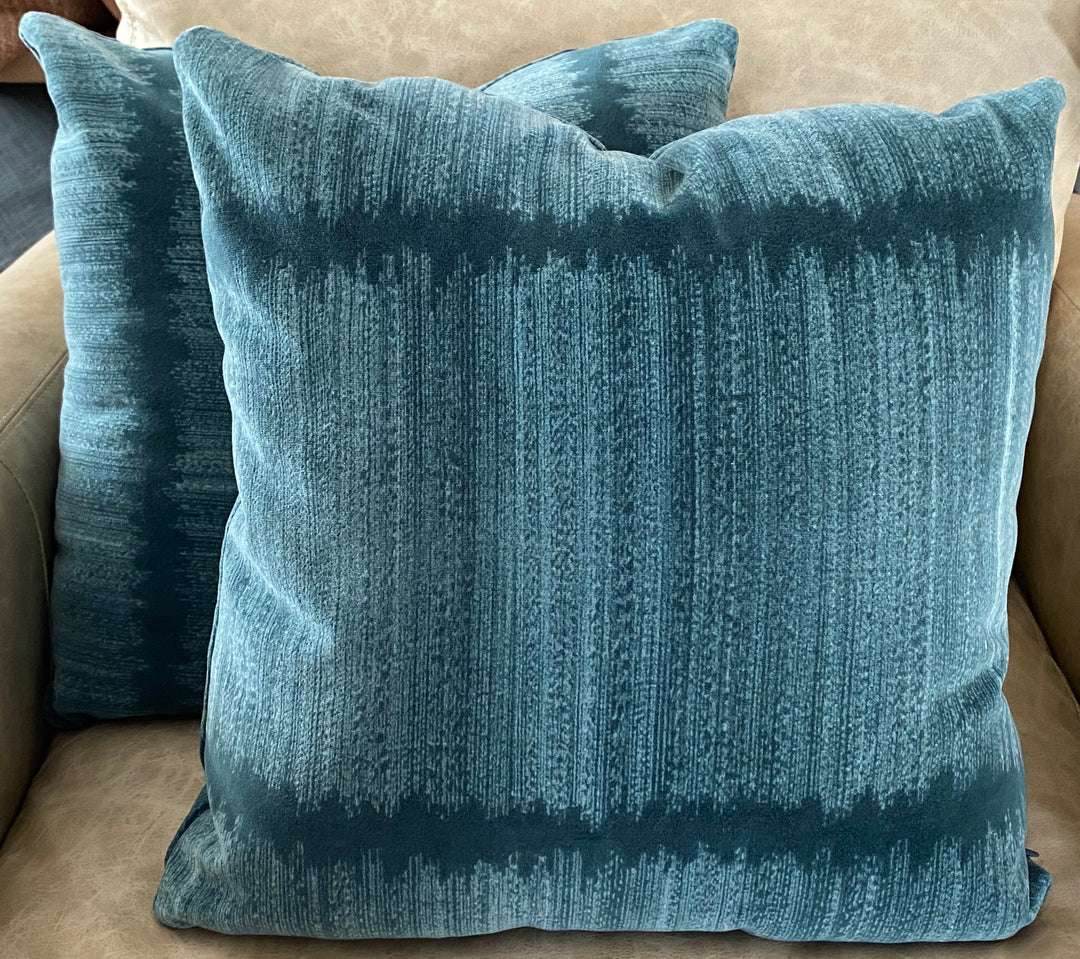 Dark teal velvet throw pillows sale