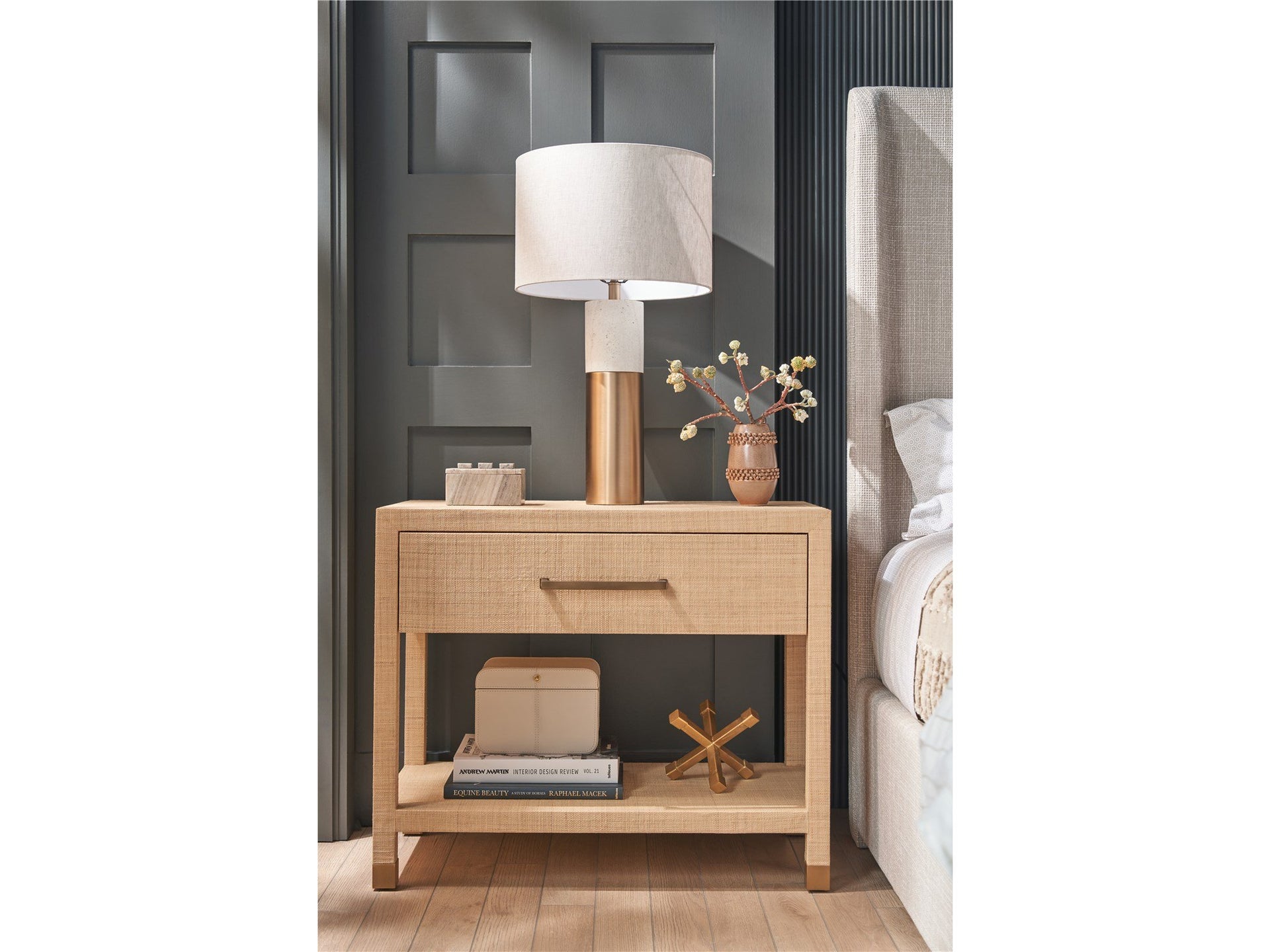 Raffia Nightstand
