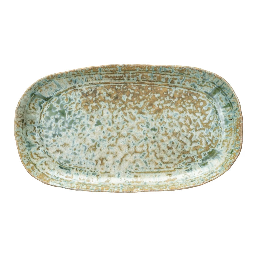 Botanist Stoneware Platter