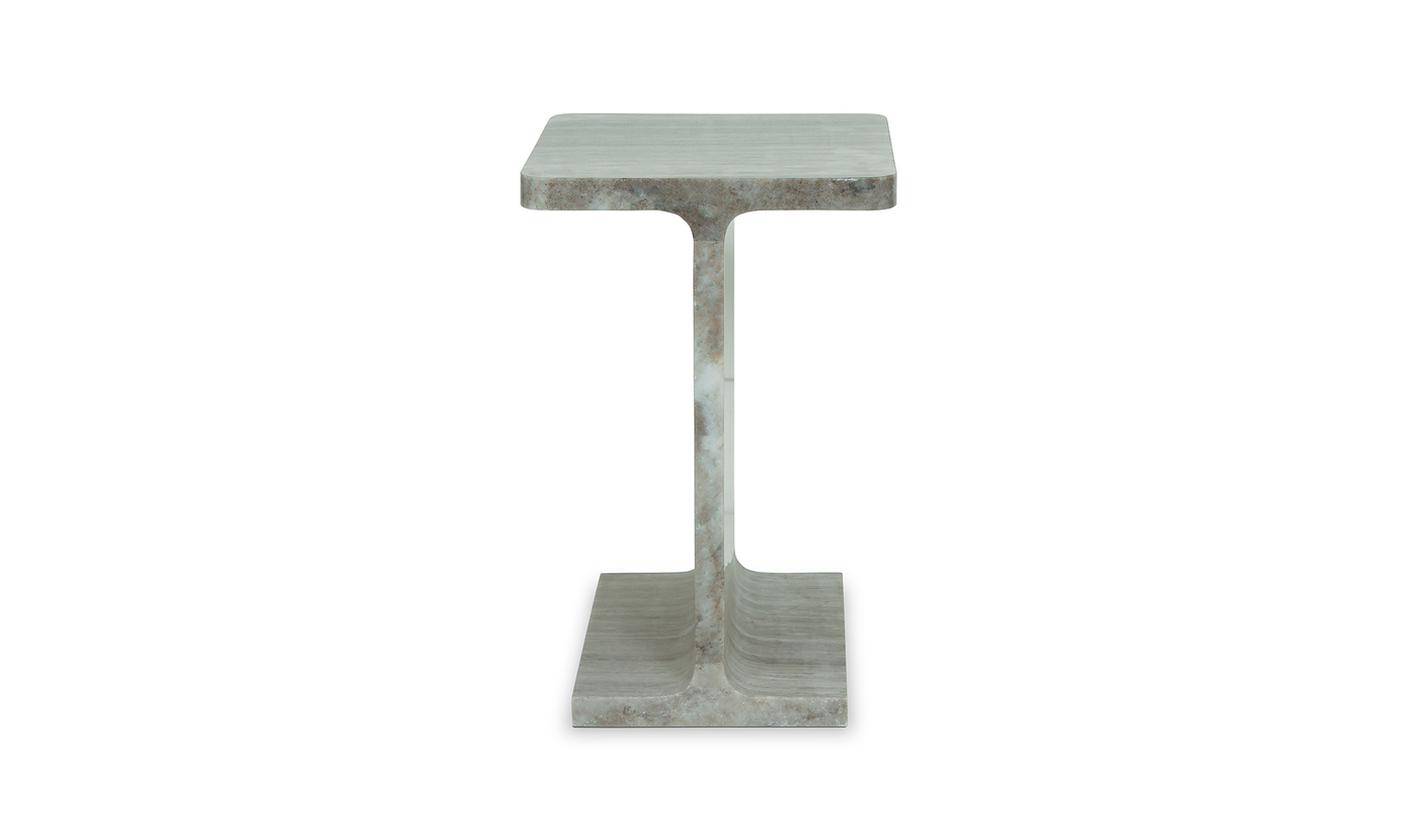 Tullia Marble Side Table - Taupe