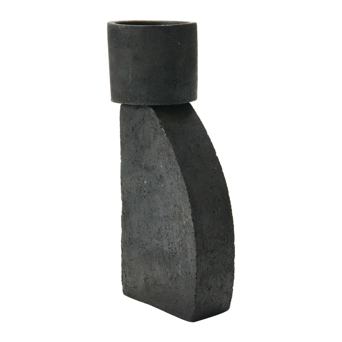 Noir Terracotta Planter / Tealight Holder - Vertical