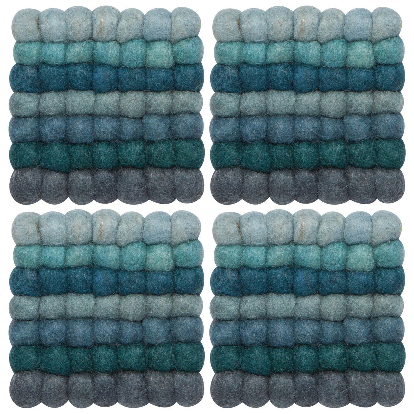 Ombre Dot Coasters Set of 4