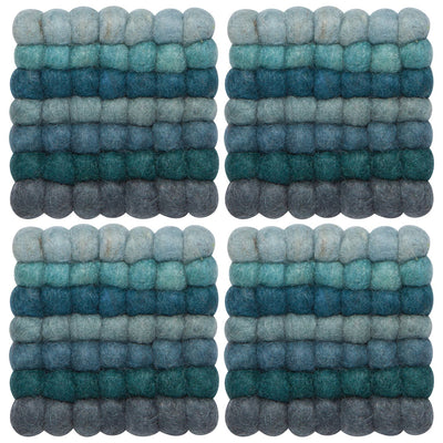 Ombre Dot Coasters Set of 4