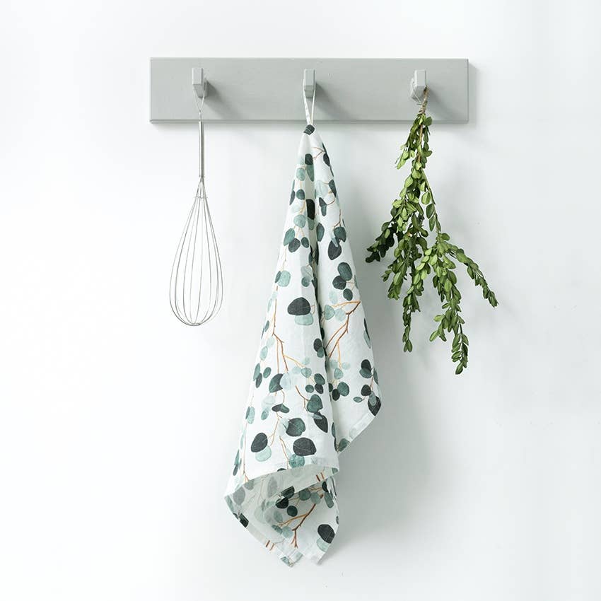 Linen Kitchen Towel: Eucalyptus