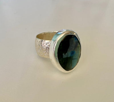 Labradorite Ring - Size 8 1/2