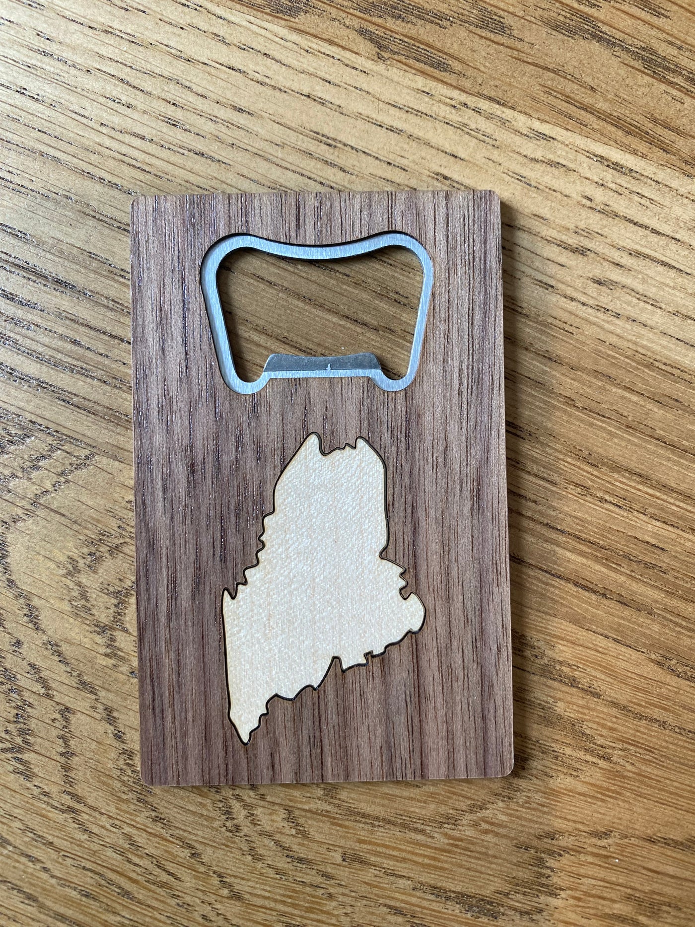 Maine State Wood Bottle Opener