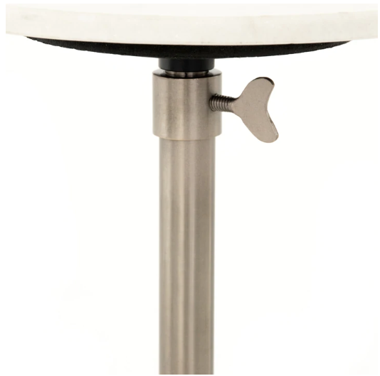Nina Adjustable Accent Table - Pewter